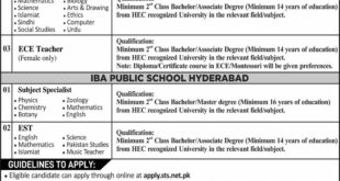 IBA Community Colleges And Schools Jobs